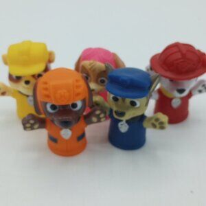 Paw Patrol Bath Finger Puppets Set of 5 Chase Marshall Skye Rubble Zuma Nickelod